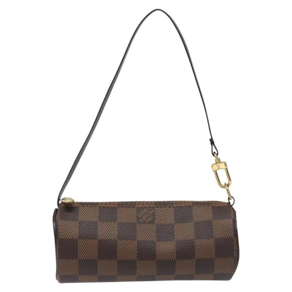 LOUIS VUITTON Damier Ebene Papillon Pouch LV Auth EC343 - Picture 13 of 16
